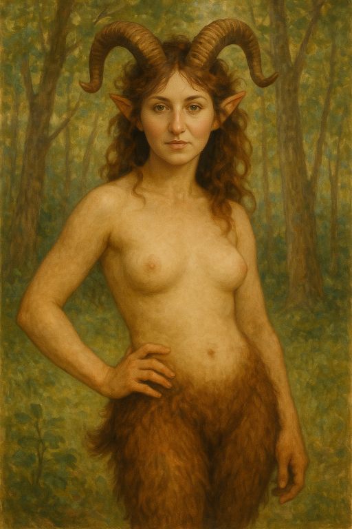 Faun generated with SORA and inpainted